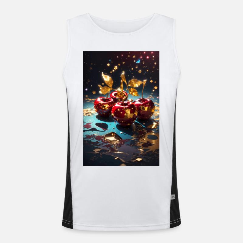 Cerise dorée Débardeur respirant contrasté Homme 