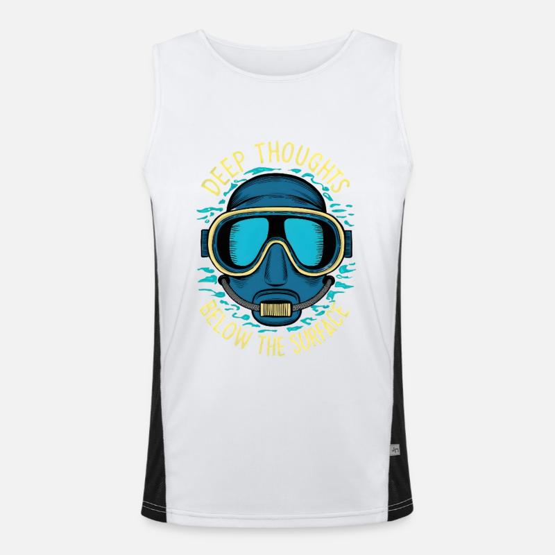 Deep Thoughts Men's Functional Contrast Tank Top 