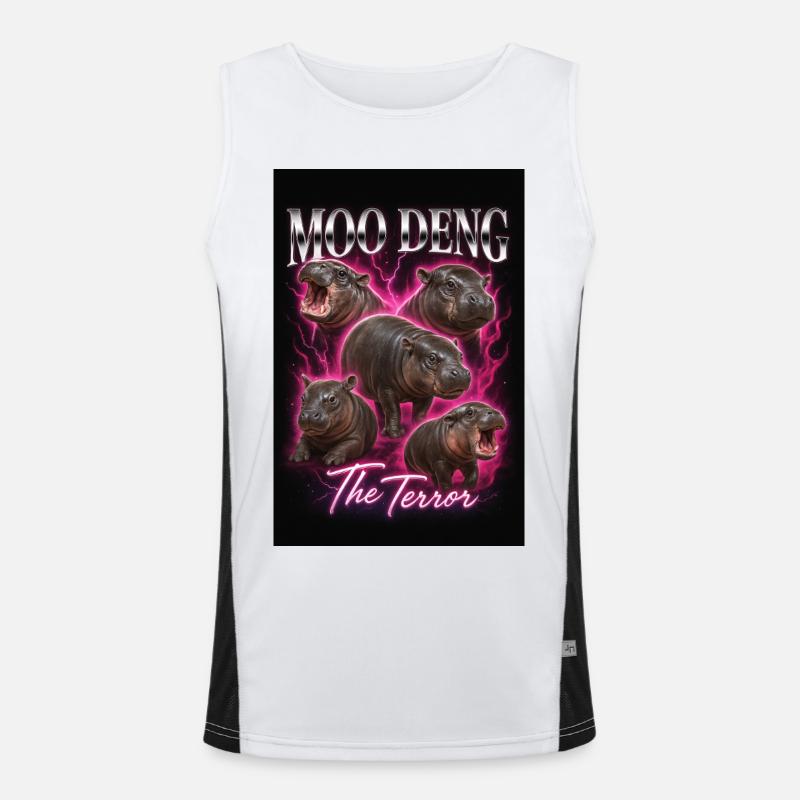 Moo Deng The terror Débardeur respirant contrasté Homme 