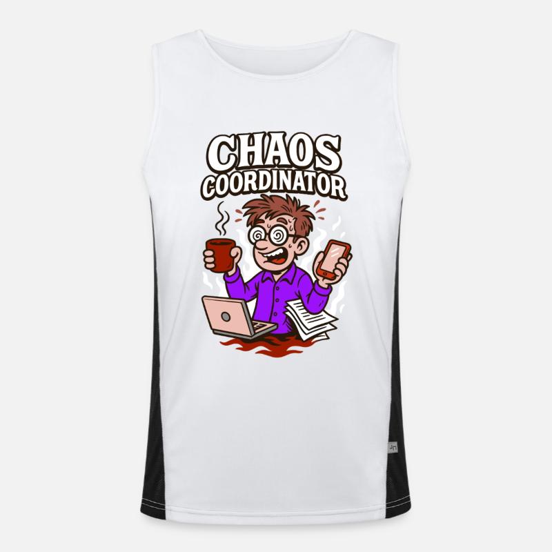 Chaos under control – somehow. Men's Functional Contrast Tank Top 