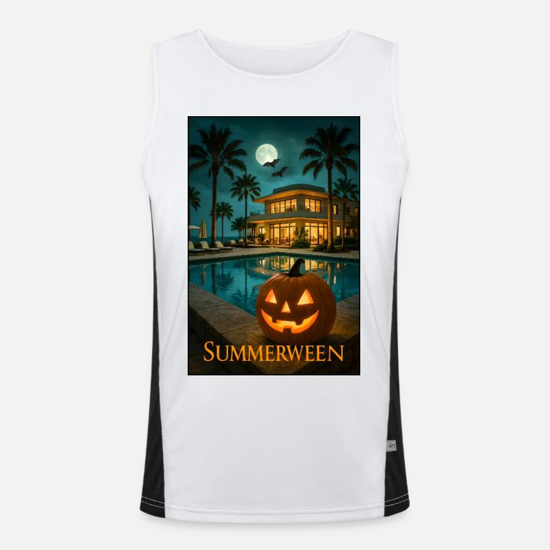 Sommerween Funktionelles Kontrast-Tank Top für Männer 