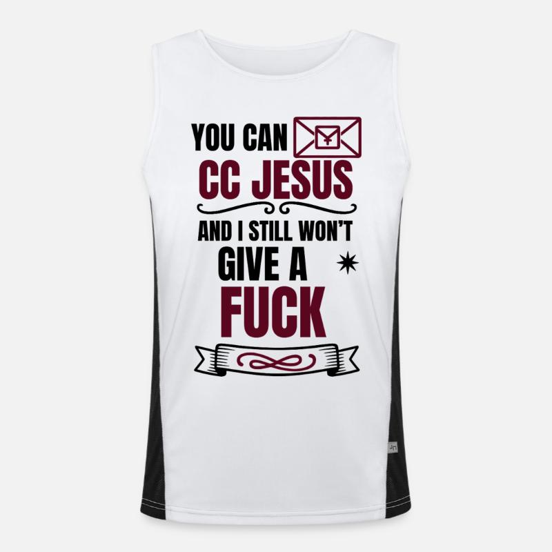 Dicton effronté Design - No F*** Given Débardeur respirant contrasté Homme 