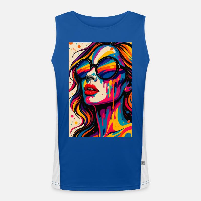 PLASTIC_BLISS Men's Functional Contrast Tank Top 