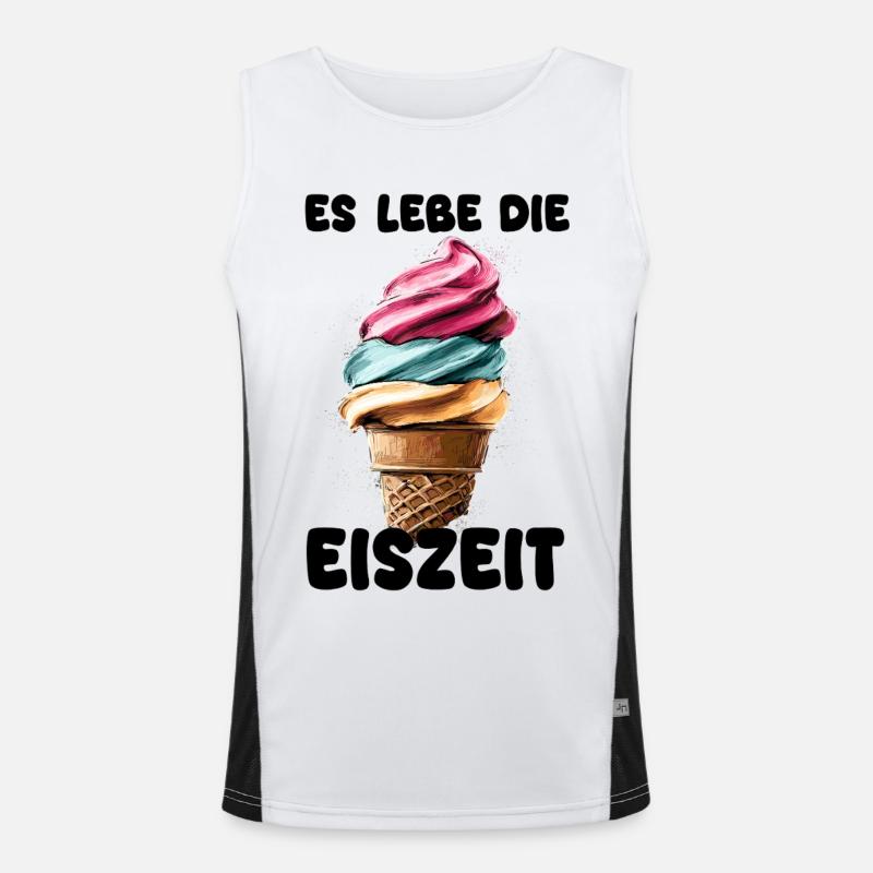 Es lebe die Eiszeit - Eissorte Funktionelles Kontrast-Tank Top für Männer 