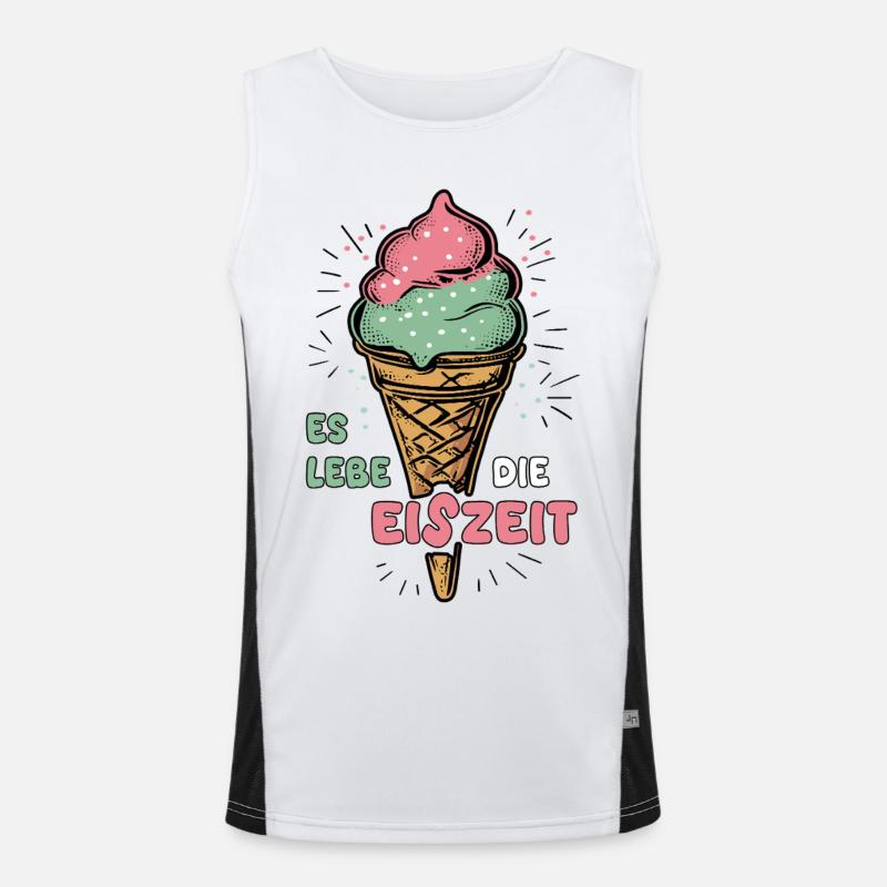 Es lebe die Eiszeit Funktionelles Kontrast-Tank Top für Männer 