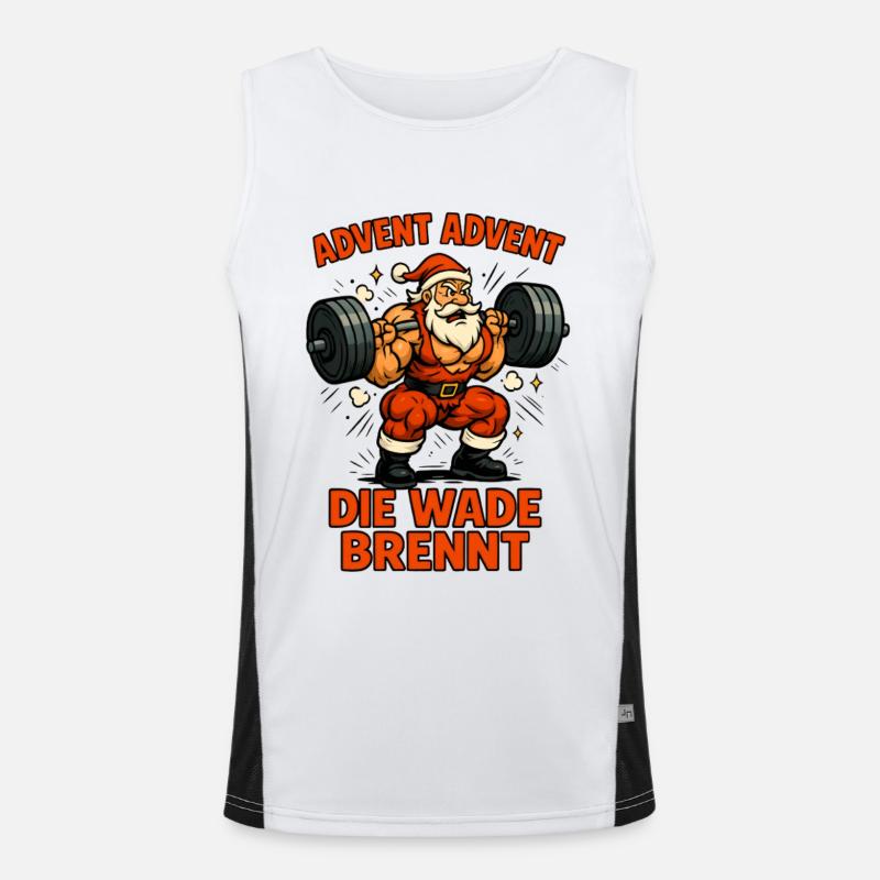 Advent Advent the calf burns Men's Functional Contrast Tank Top 