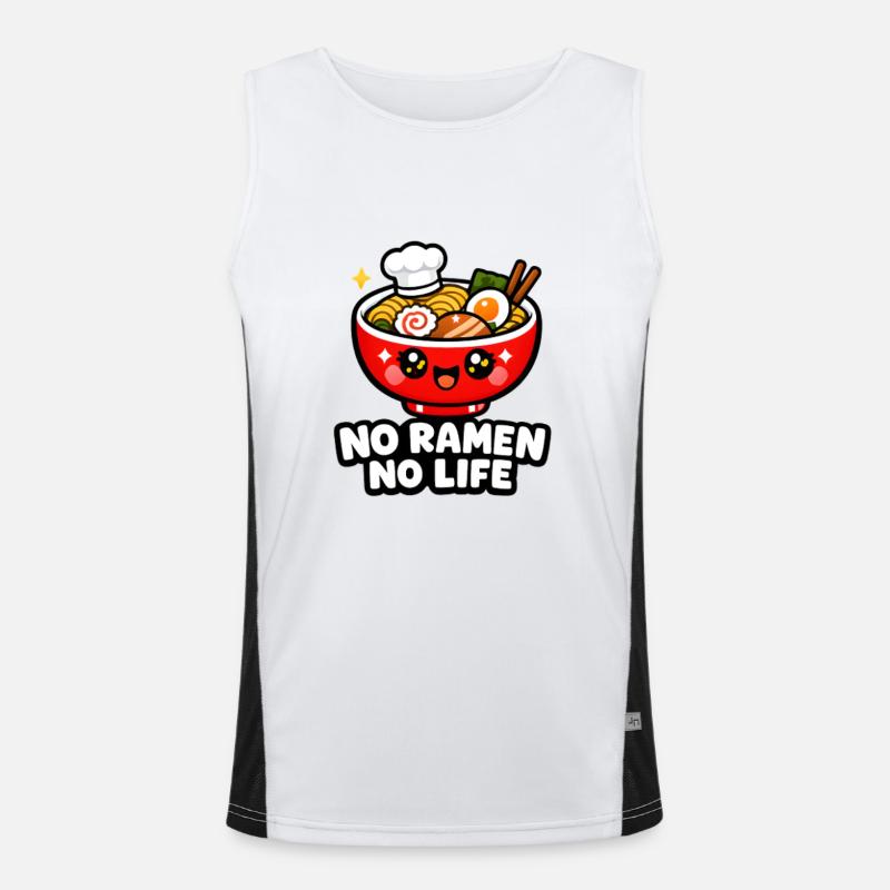 Pas de ramen, pas de vie Débardeur respirant contrasté Homme 