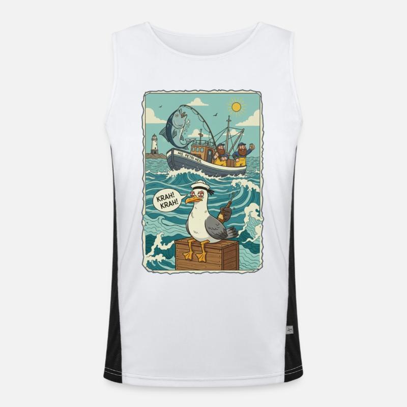Deep Sea Anglers Men's Functional Contrast Tank Top 