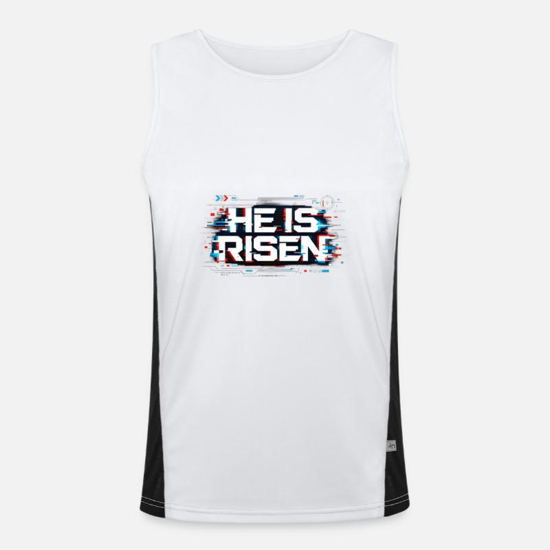 he is risen Men's Functional Contrast Tank Top 