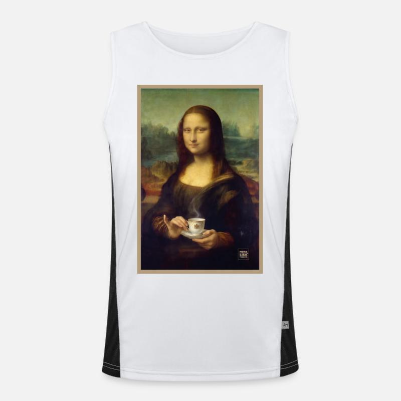 Mona Lisa Teezeit Funktionelles Kontrast-Tank Top für Männer 