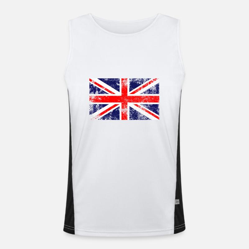 | du drapeau de l’Union Jack | du drapeau britannique Drapeau britannique Débardeur respirant contrasté Homme 