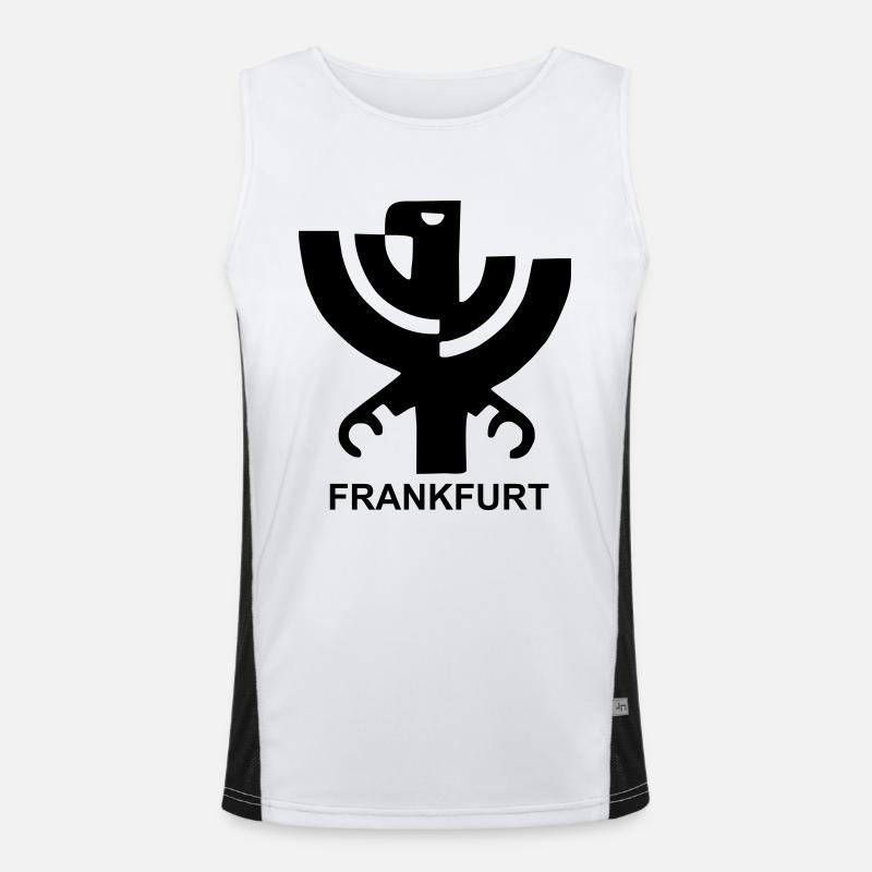 ffm wappen Funktionelles Kontrast-Tank Top für Männer 