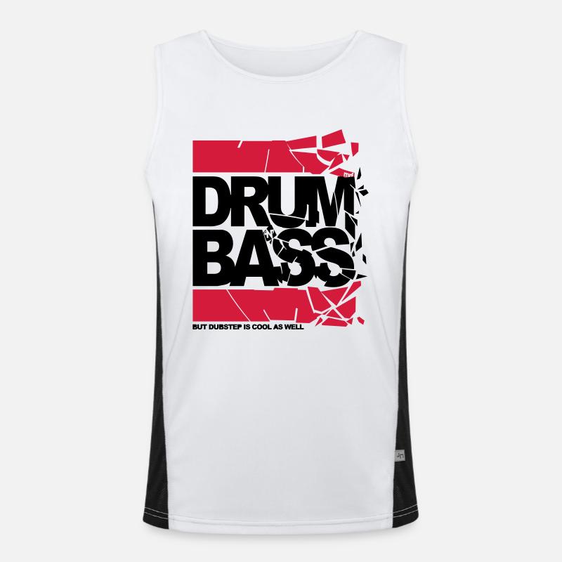 final dnb shattered Funktionelles Kontrast-Tank Top für Männer 