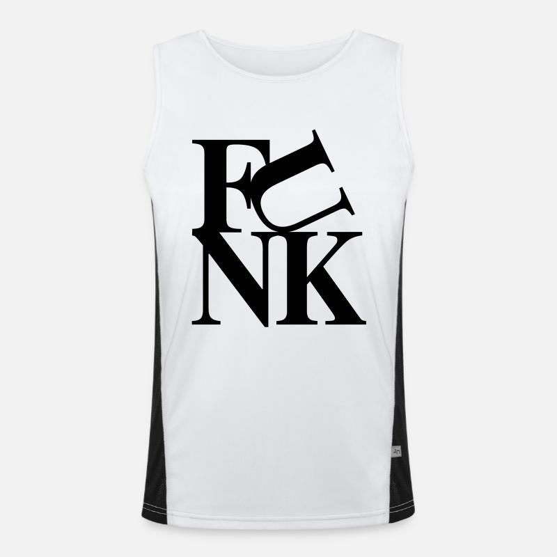 Funk Musik Funktionelles Kontrast-Tank Top für Männer 