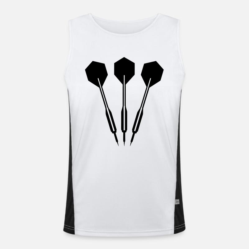 3 Dartpfeile - Dart Funktionelles Kontrast-Tank Top für Männer 