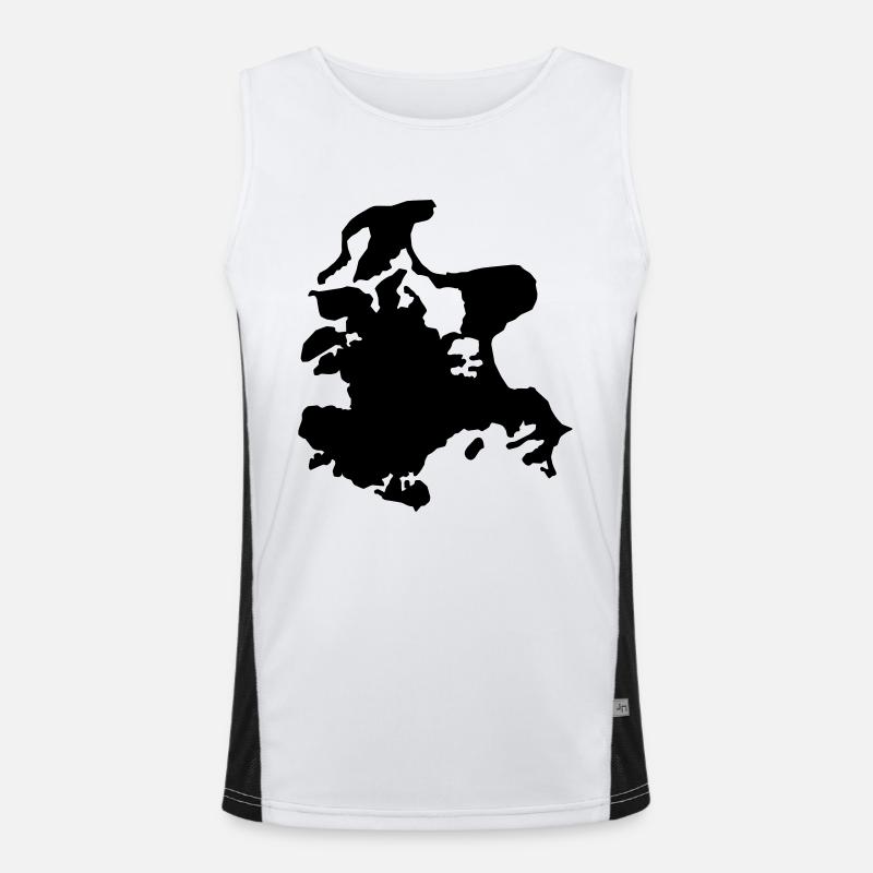 Rügen Funktionelles Kontrast-Tank Top für Männer 