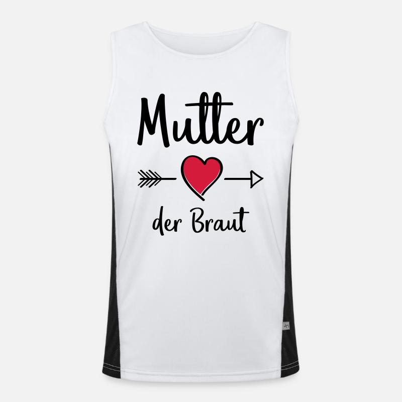 mutter der braut Funktionelles Kontrast-Tank Top für Männer 