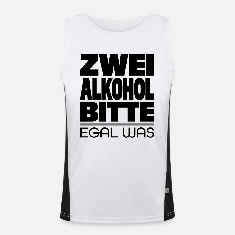 Trinkspruch Funktionelles Kontrast-Tank Top für Männer 