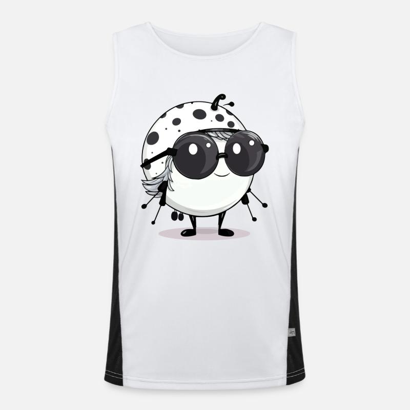 Ali ladybug Men's Functional Contrast Tank Top 