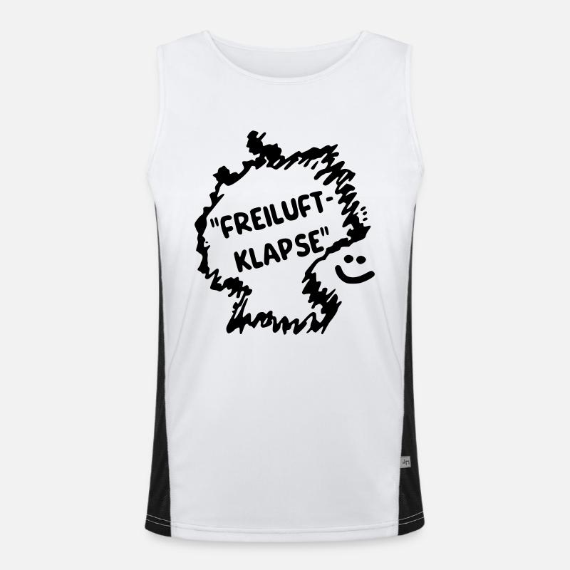Freiluft Klapse Funktionelles Kontrast-Tank Top für Männer 