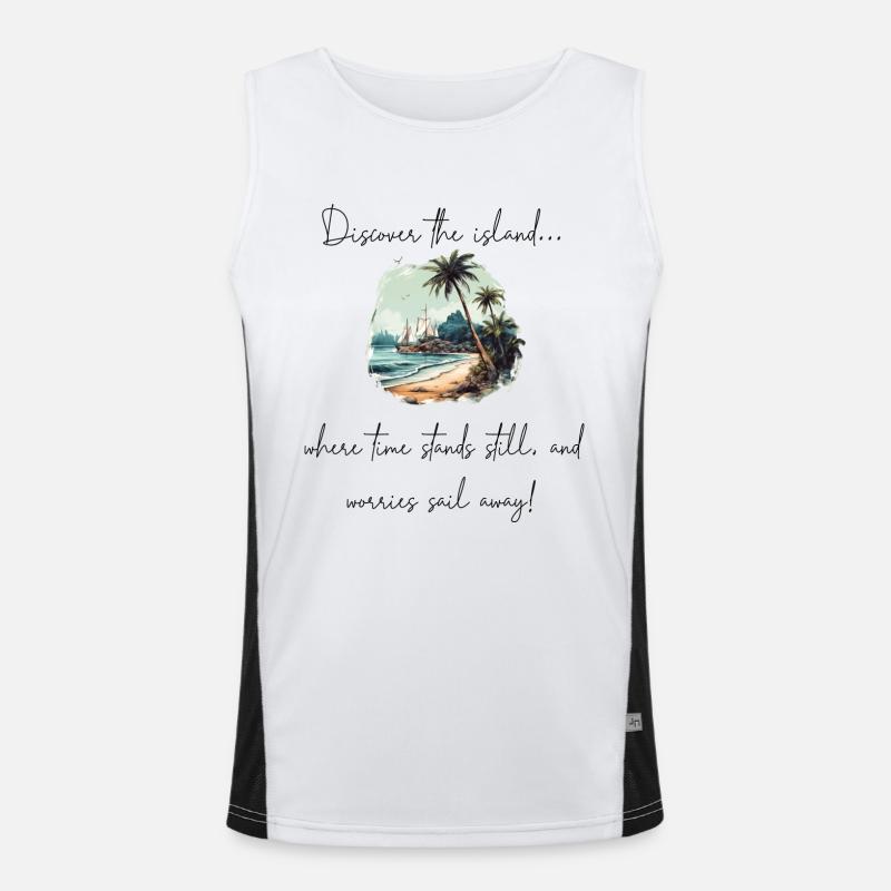 Discover the island Men's Functional Contrast Tank Top 