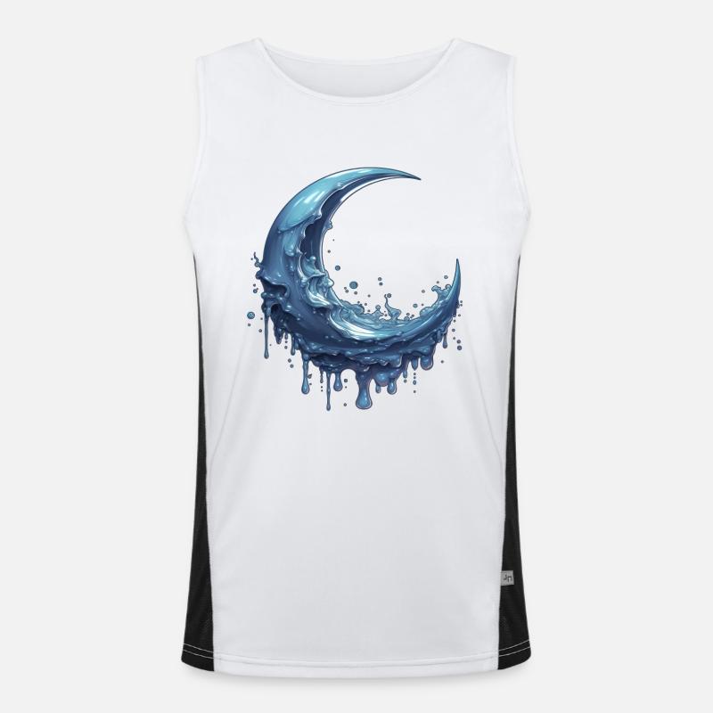 Melting Moon Men's Functional Contrast Tank Top 