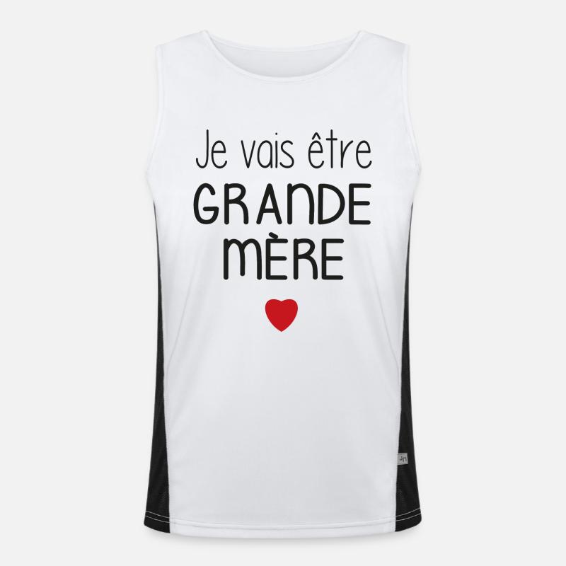 Ich werde eine großartige Mutter sein - Herz Funktionelles Kontrast-Tank Top für Männer 