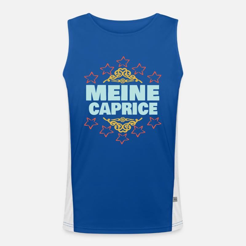 Caprice als Mädchen Funktionelles Kontrast-Tank Top für Männer 