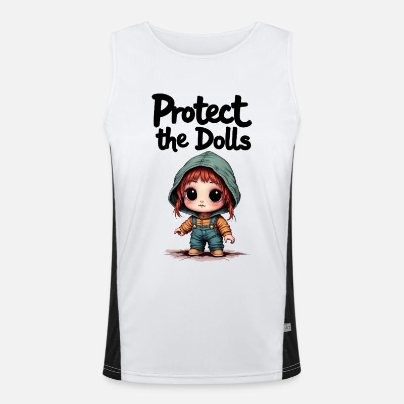 Protégez les poupées - Doux message Débardeur respirant contrasté Homme 
