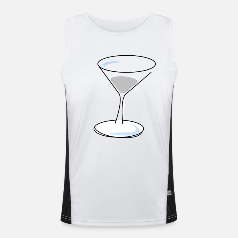 Glas Funktionelles Kontrast-Tank Top für Männer 
