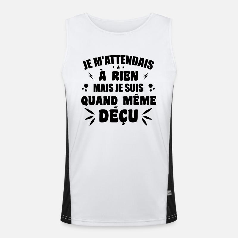 I didn't expect anything, I'm still disappointed Men's Functional Contrast Tank Top 