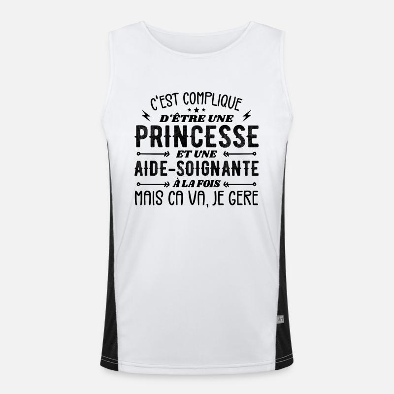Princesse et Aide-soignante Débardeur respirant contrasté Homme 