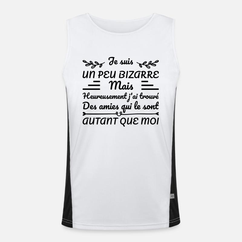 Je Suis Un Peu Bizarre Débardeur respirant contrasté Homme 