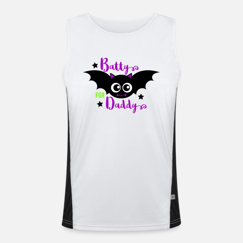 Battys for Daddys Funktionelles Kontrast-Tank Top für Männer 