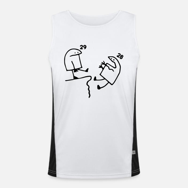 29 Years Old Gift Idea Humor Birthday 29 Years Men's Functional Contrast Tank Top 