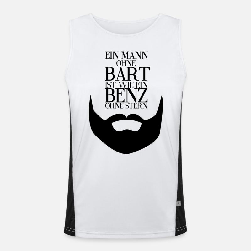 Bart, Beard - Cadeau pour les hommes - Verdage Bart Débardeur respirant contrasté Homme 