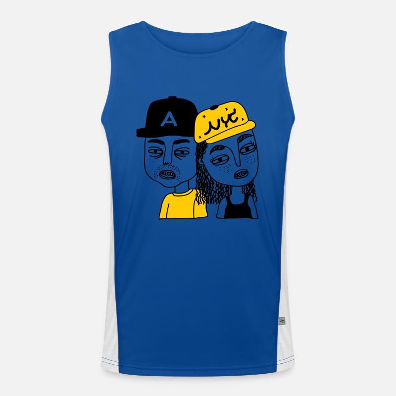 Junge und Mädchen Funktionelles Kontrast-Tank Top für Männer 