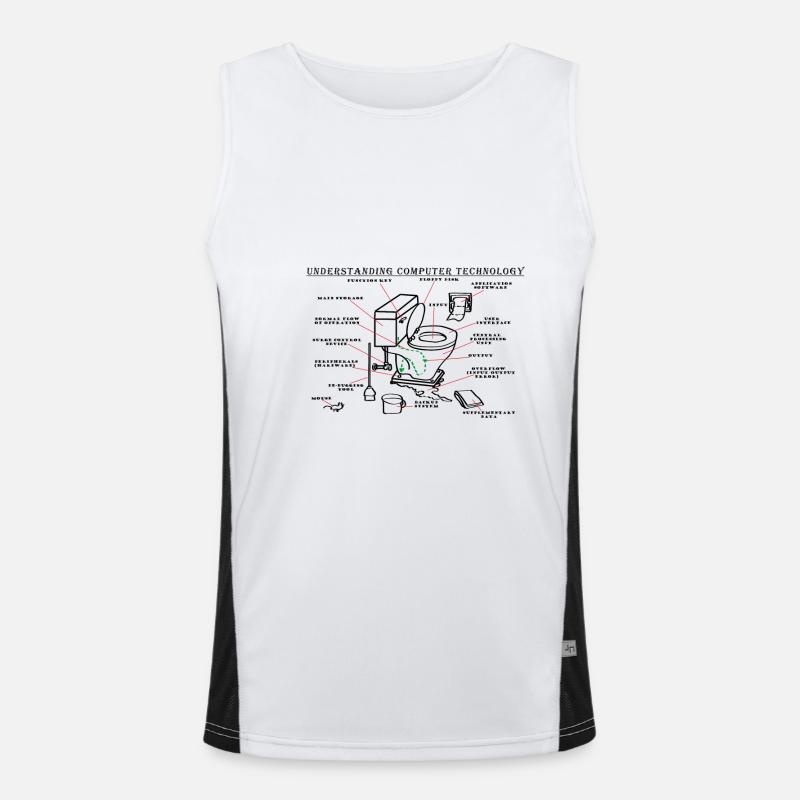 Computertechnik Funktionelles Kontrast-Tank Top für Männer 