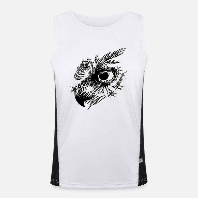 Owl Beak - Owl Eye Men's Functional Contrast Tank Top 