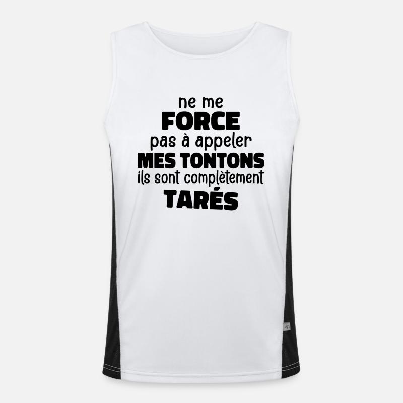 Don't force me to call my uncles they're crazy Men's Functional Contrast Tank Top 