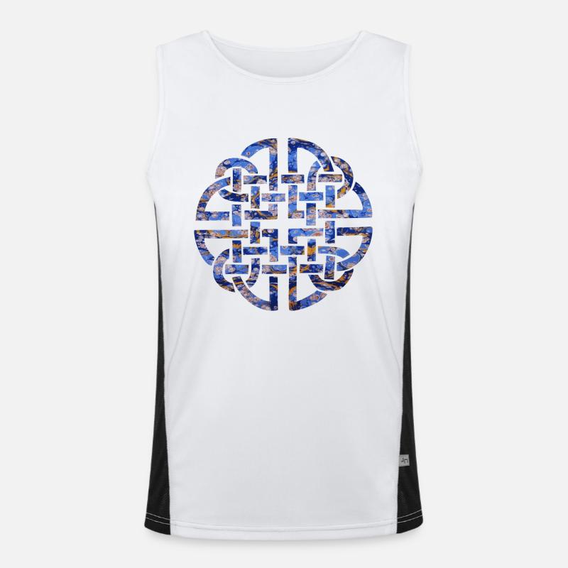 keltischer knoten 8 e 112 Funktionelles Kontrast-Tank Top für Männer 