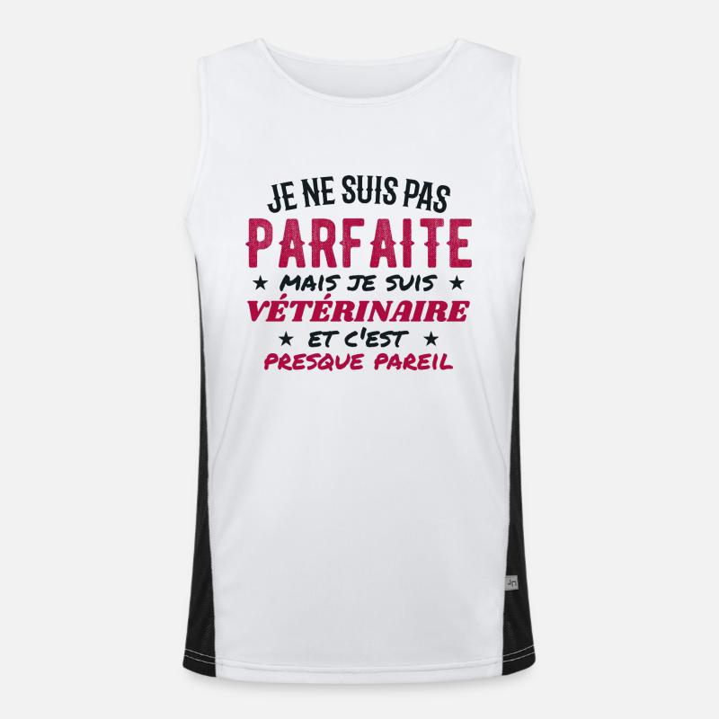 Not perfect but vetivist Men's Functional Contrast Tank Top 
