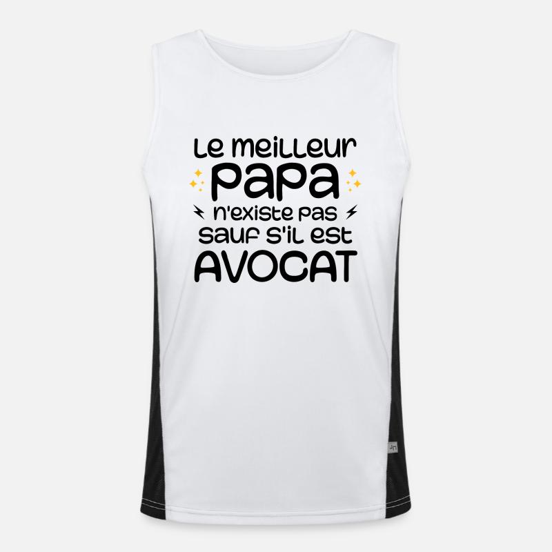 The best dad doesn't exist unless he's a lawyer Men's Functional Contrast Tank Top 