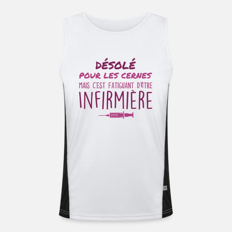 Krankenschwester | Krankenschwester Geschenk | Muttertag Funktionelles Kontrast-Tank Top für Männer 