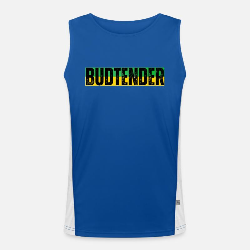 Jamaica budtender Men's Functional Contrast Tank Top 