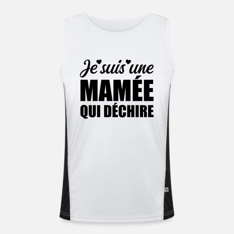 Cadeau Mamée Je suis une Mamée qui Déchire Débardeur respirant contrasté Homme 