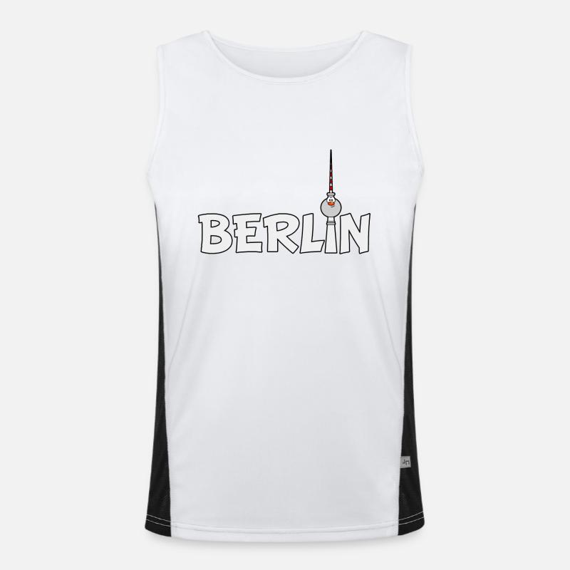 Berlin Funktionelles Kontrast-Tank Top für Männer 