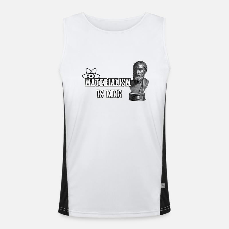 Materialism is King Men's Functional Contrast Tank Top 