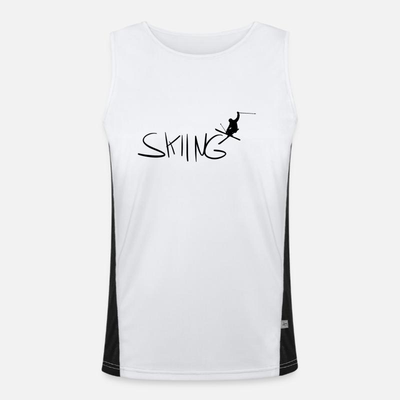 skiing Men's Functional Contrast Tank Top 