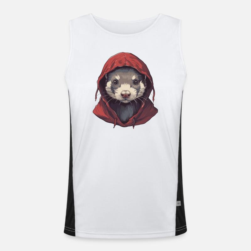 Furet cool avec capuche Débardeur respirant contrasté Homme 